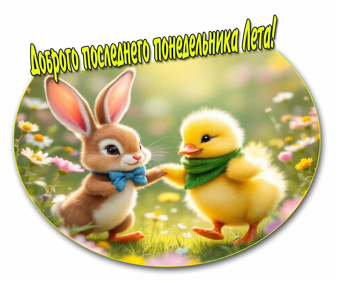 Доброго последнего понедельника Лета! - открытка
