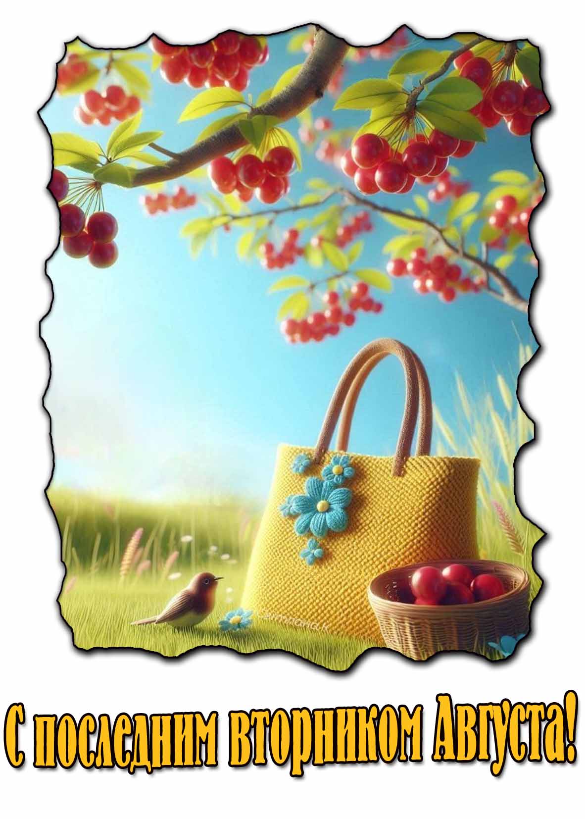 С последним вторником Августа! - красивая картинка