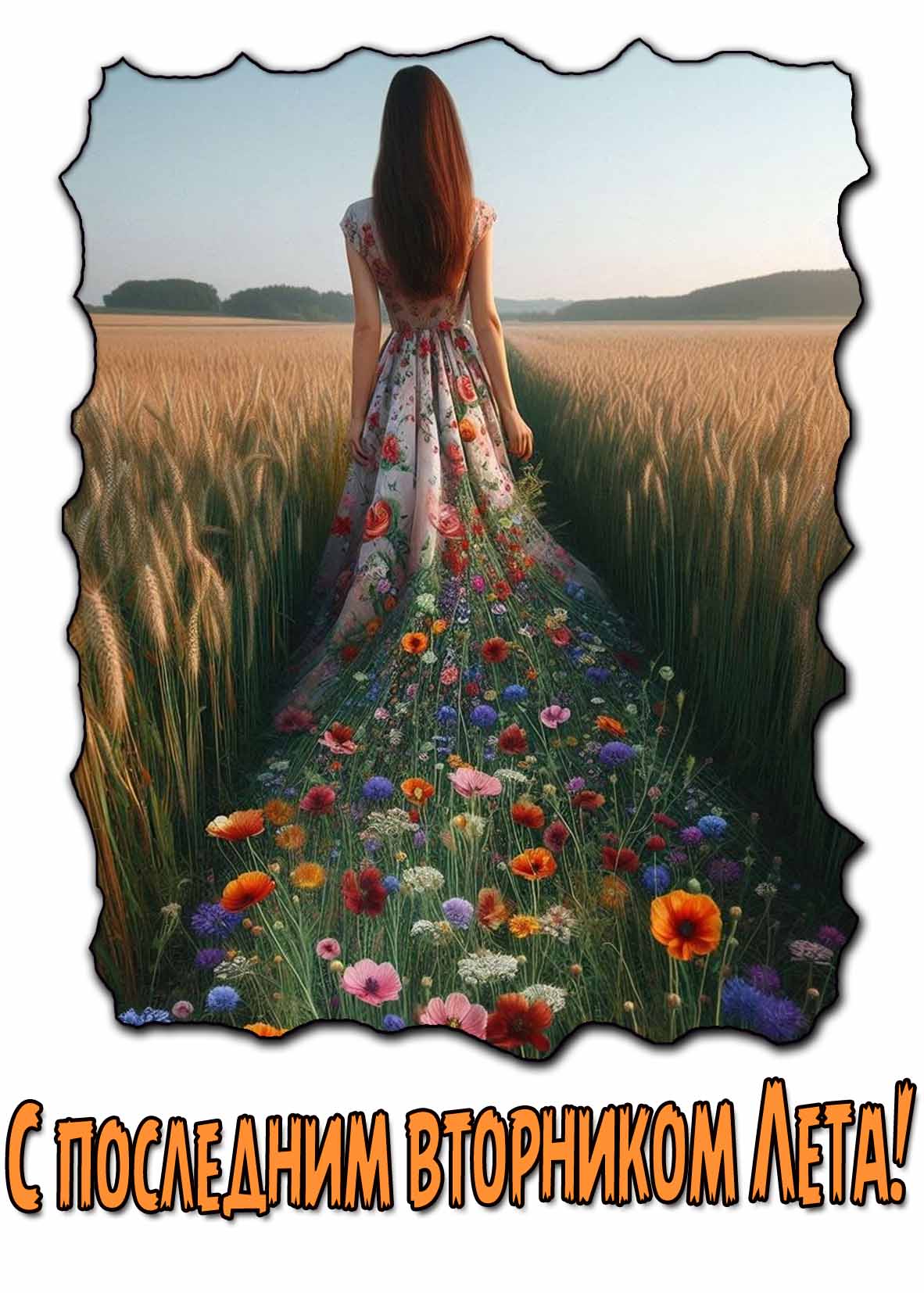 С последним вторником лета! - креативная картинка