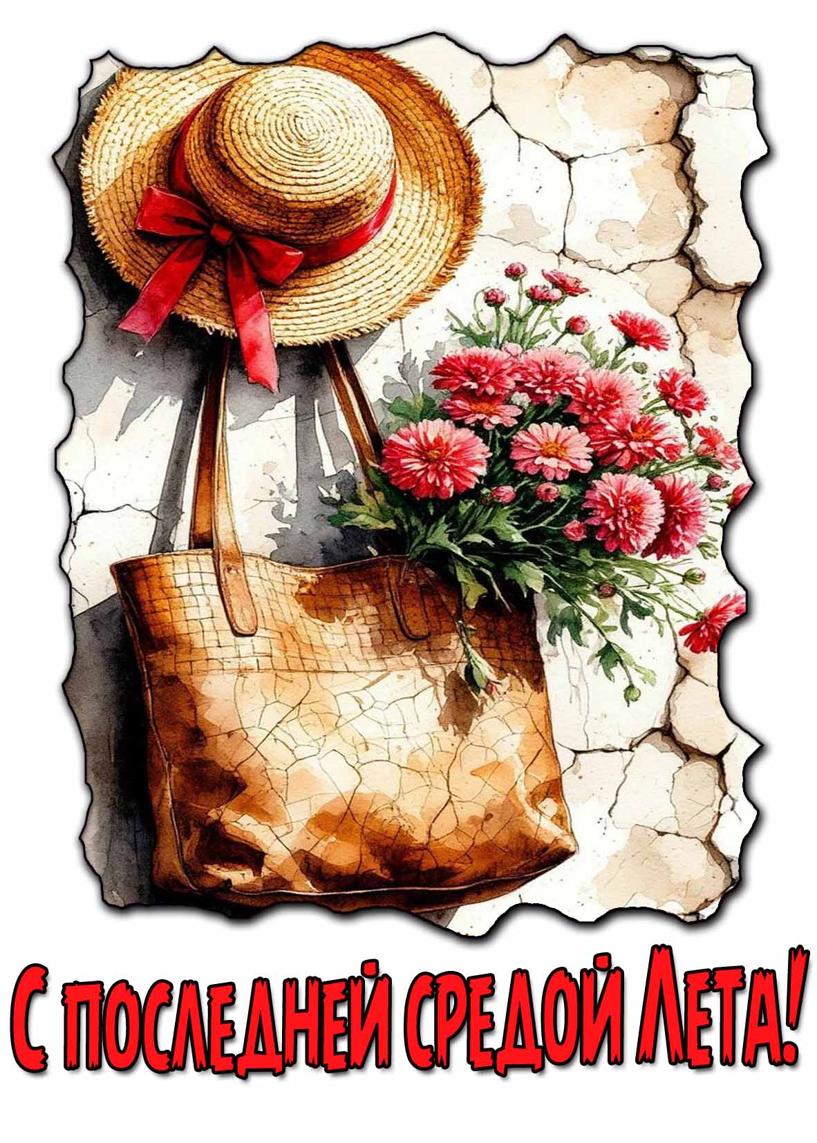 Красивая открытка с последней средой Лета