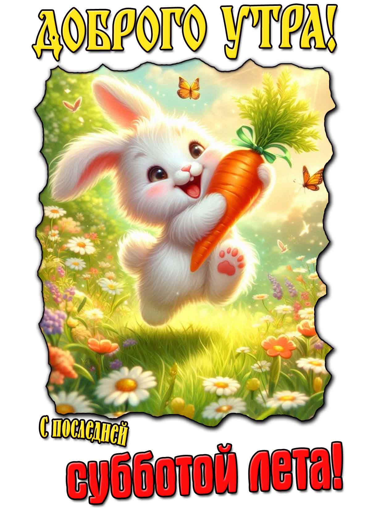 Картинка "Доброго утра! С последней субботой лета!"