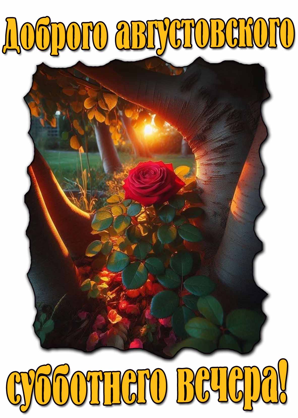 Картинка доброго августовского субботнего вечера!