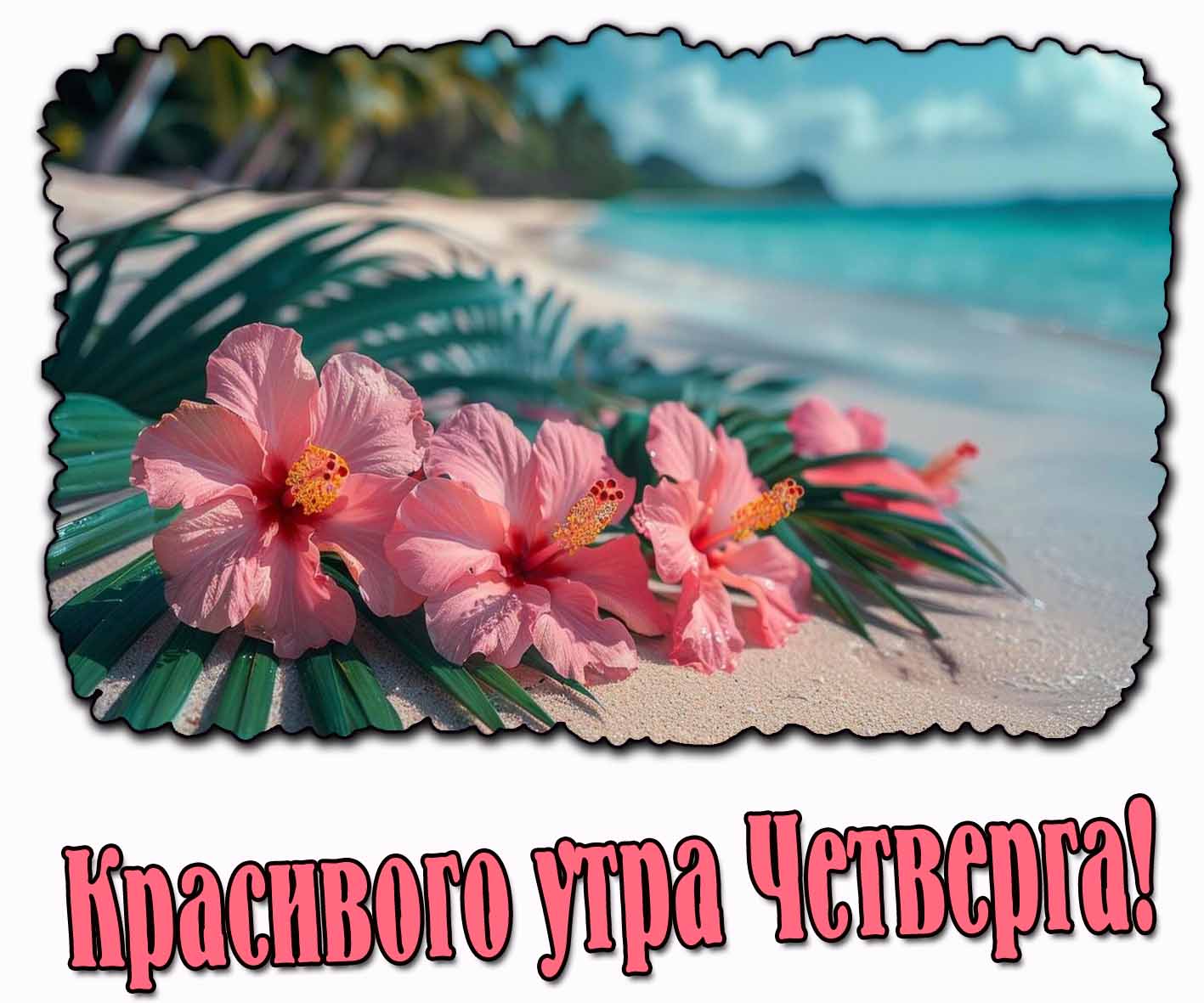 Красивого утра четверга! - летняя открытка