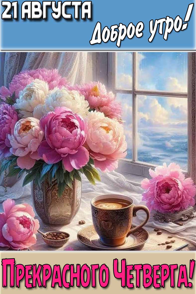 Картинка "21 августа доброе утро! Прекрасного четверга!"