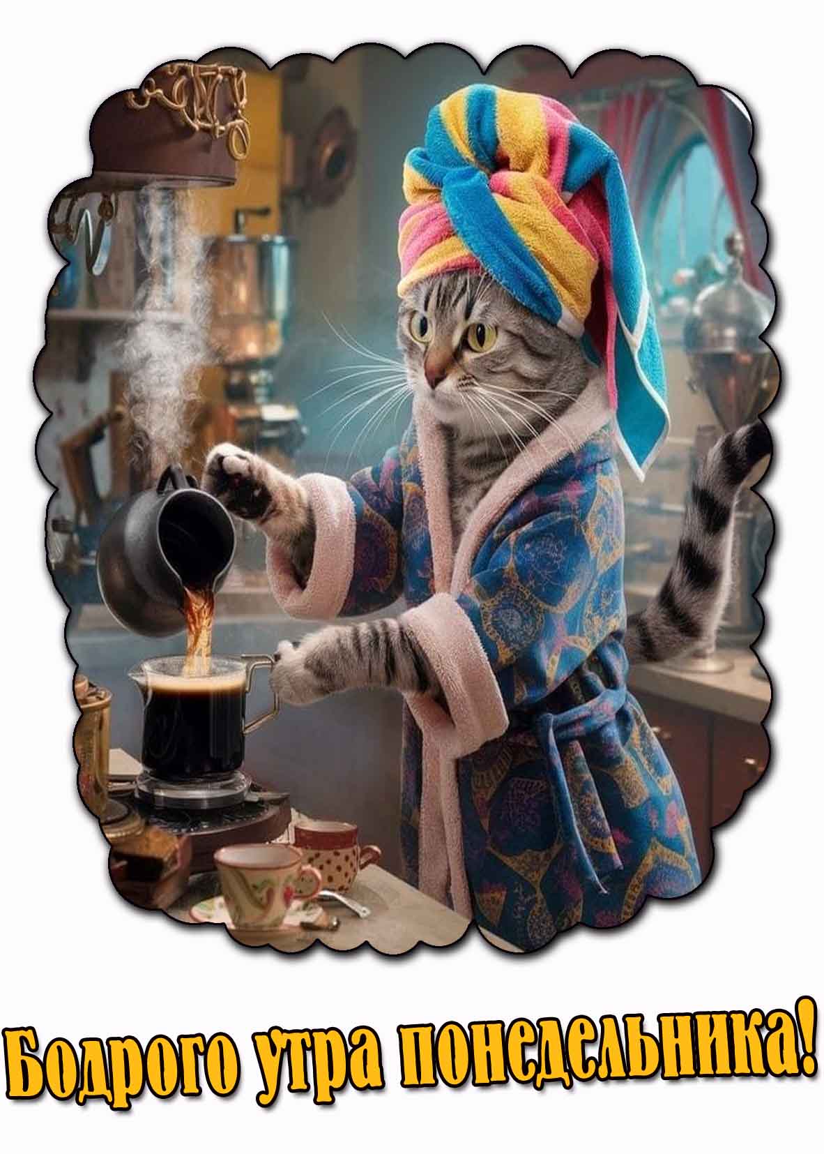 Бодрого утра понедельника! - смешная картинка