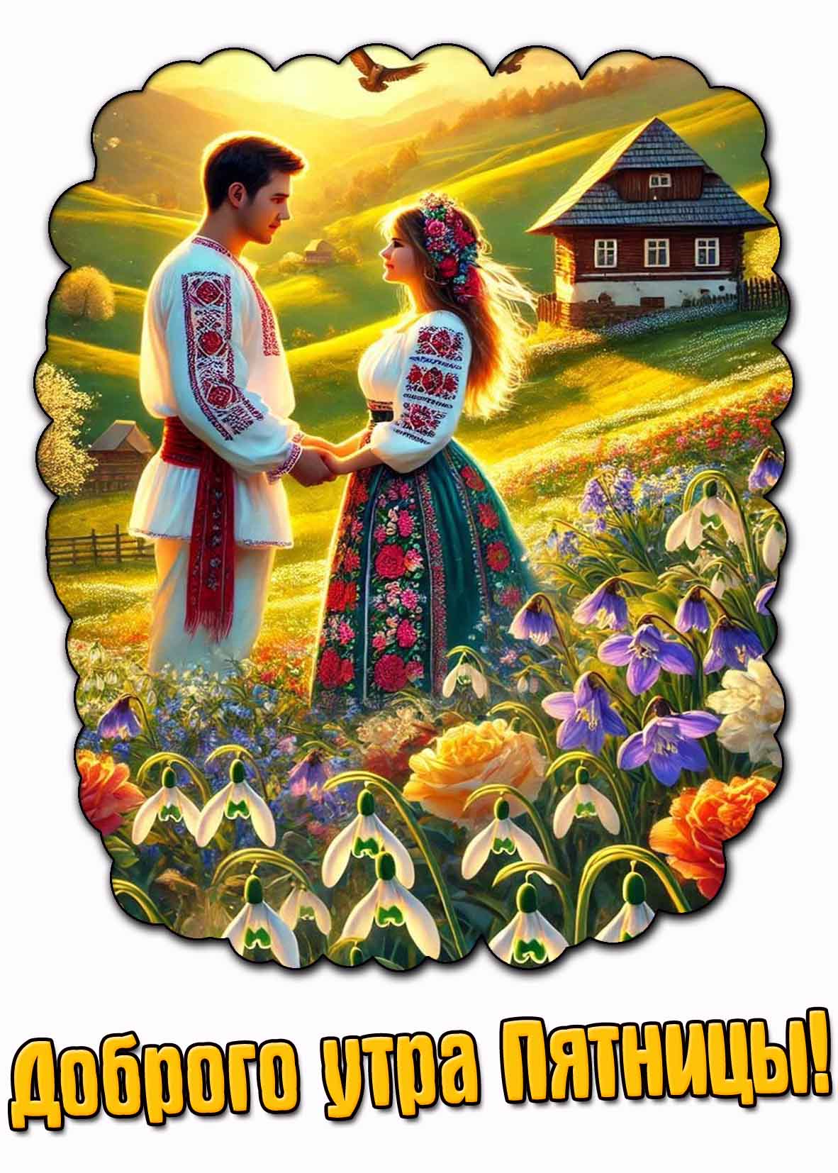 Доброго утра пятницы! - летняя картинка для влюблённых