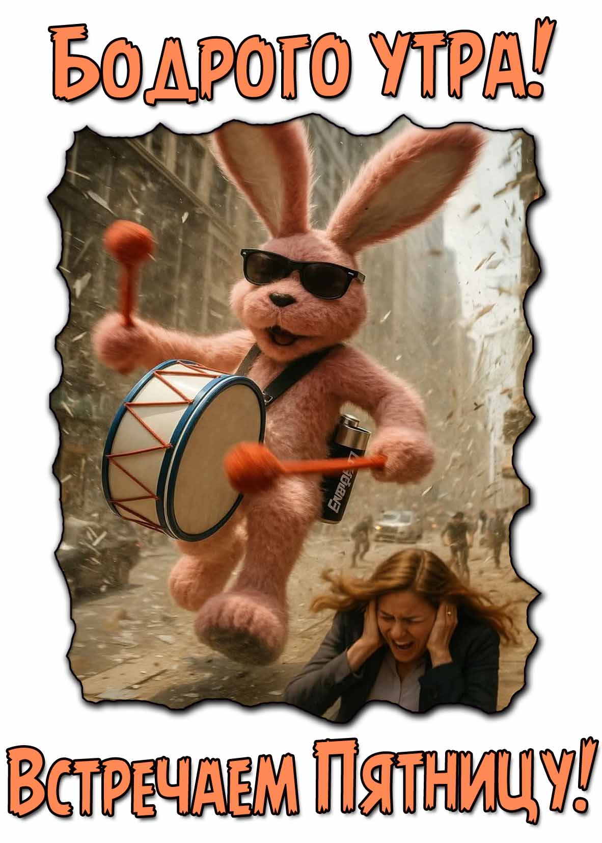 Смешная картинка "Бодрого утра! Встречаем Пятницу!"