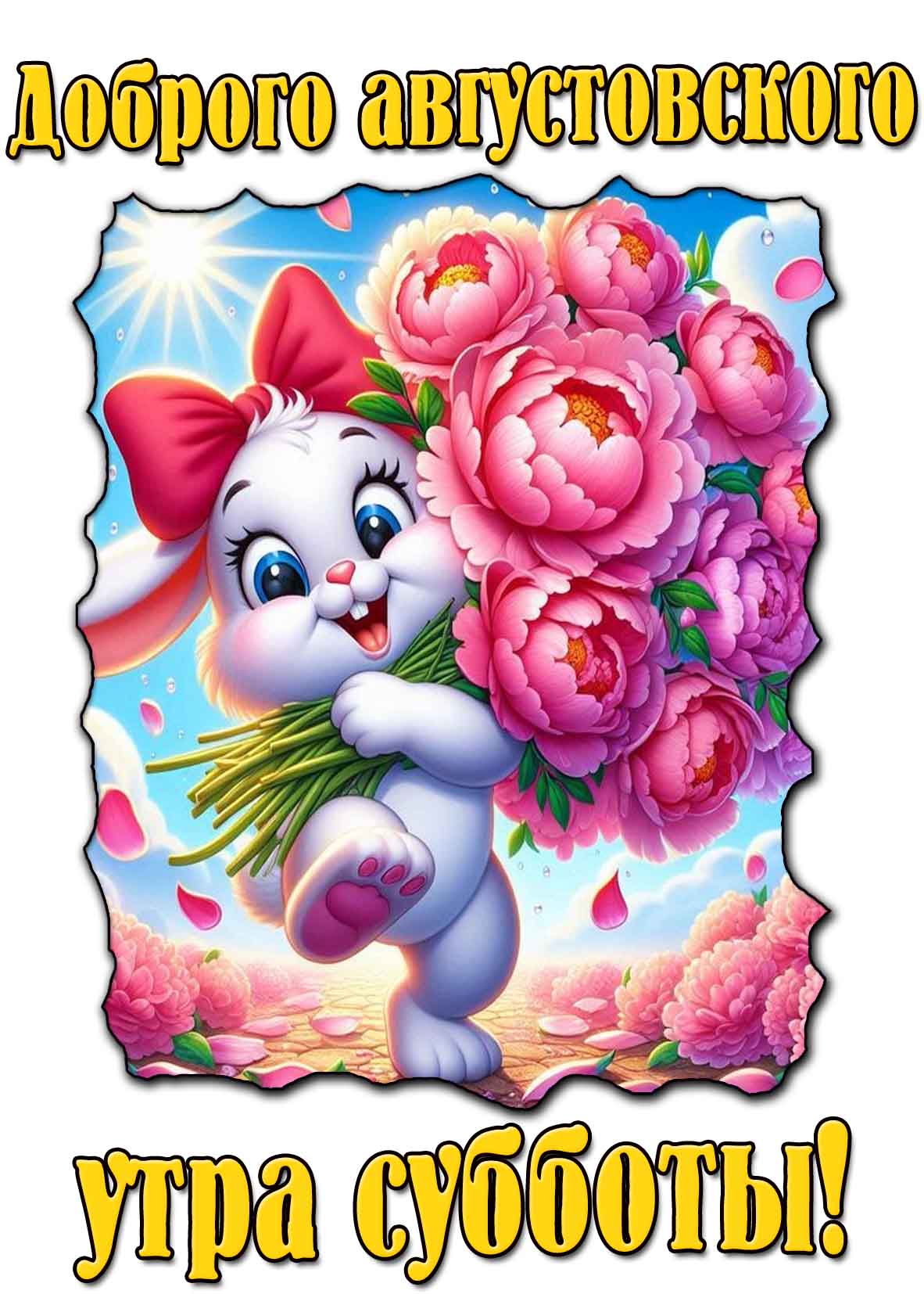Картинка доброго августовского утра субботы