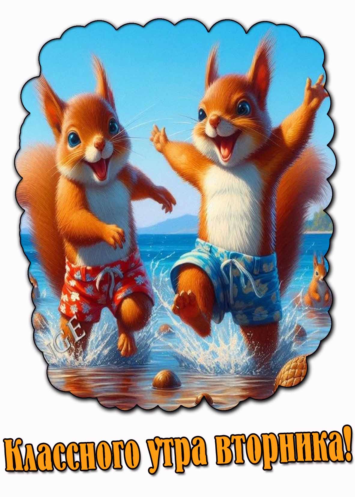 Классного утра вторника! - картинка с белками