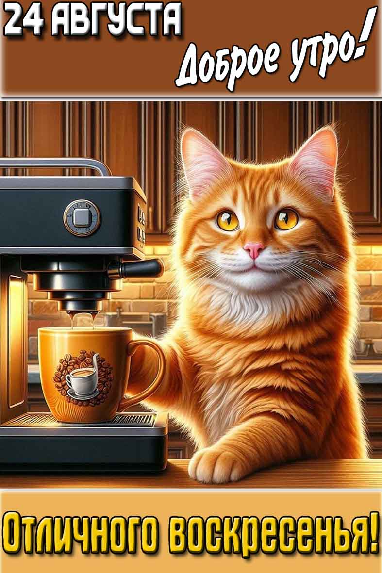 Картинка "24 августа доброе утро! Отличного воскресенья!"