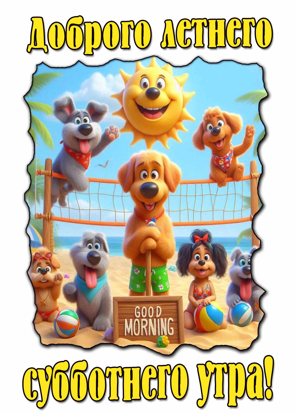 Прикольная картинка доброго летнего субботнего утра