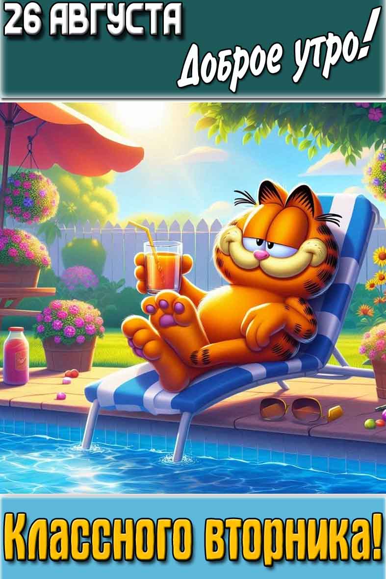 Картинка "26 августа доброе утро! Классного вторника!"