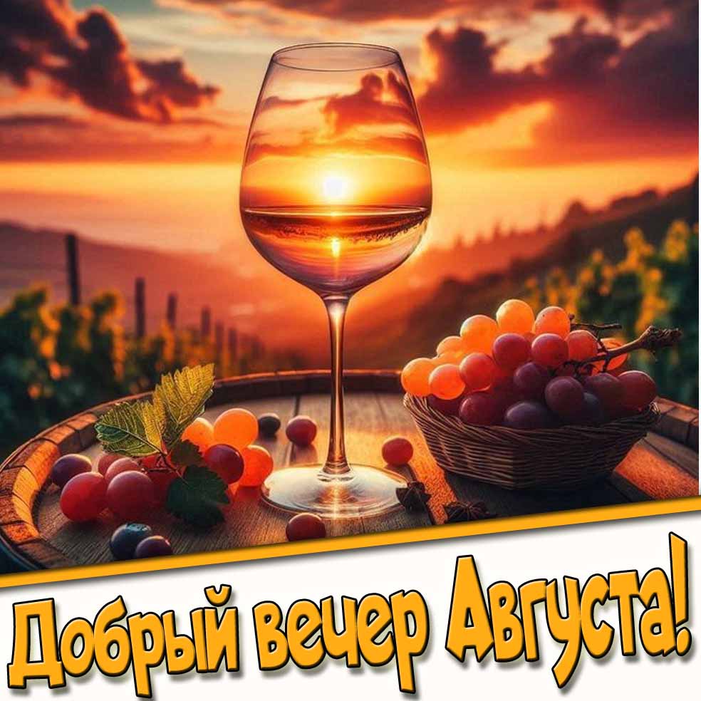 Добрый вечер Августа! - красивая летняя картинка