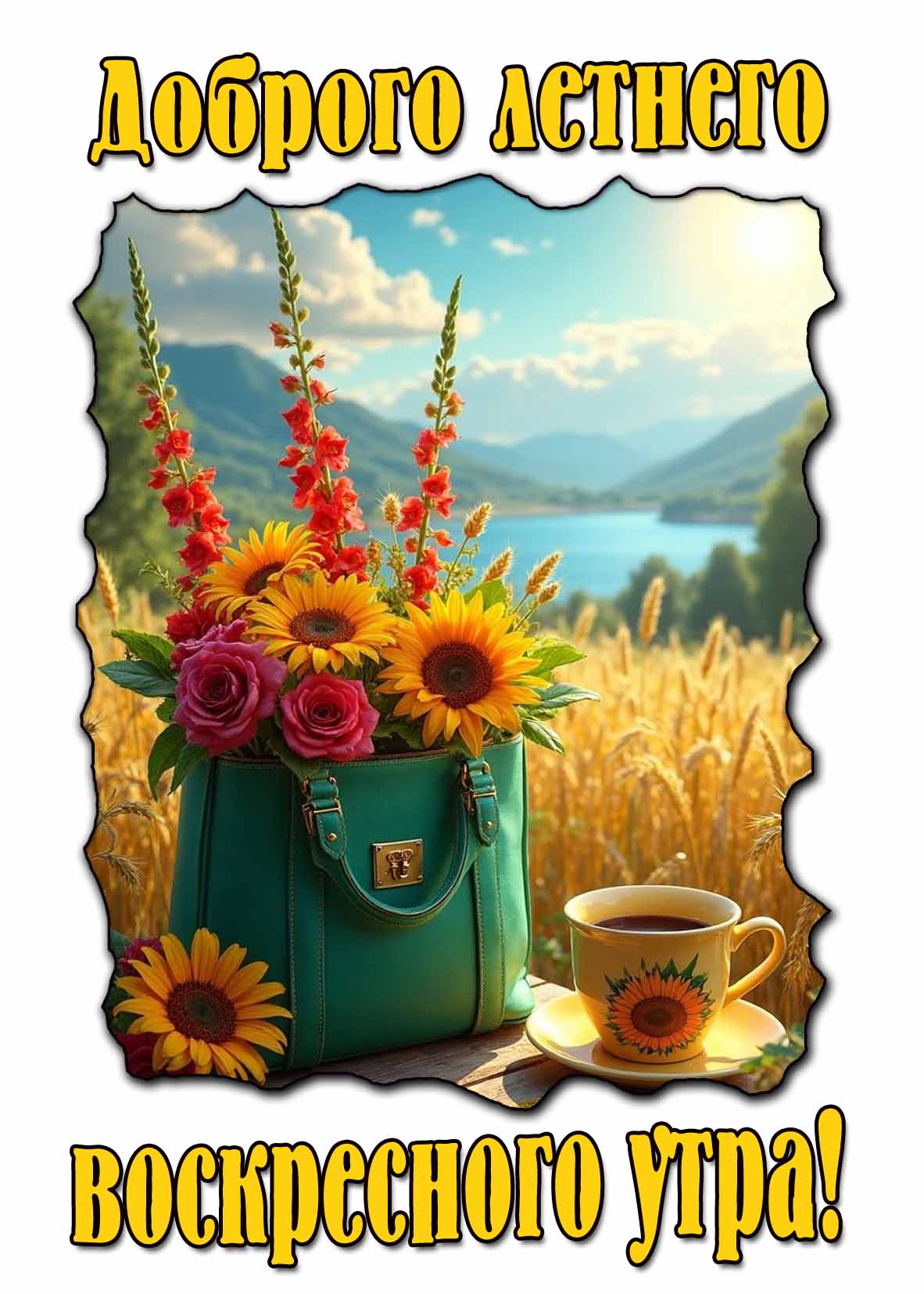 Красивая картинка доброго летнего воскресного утра