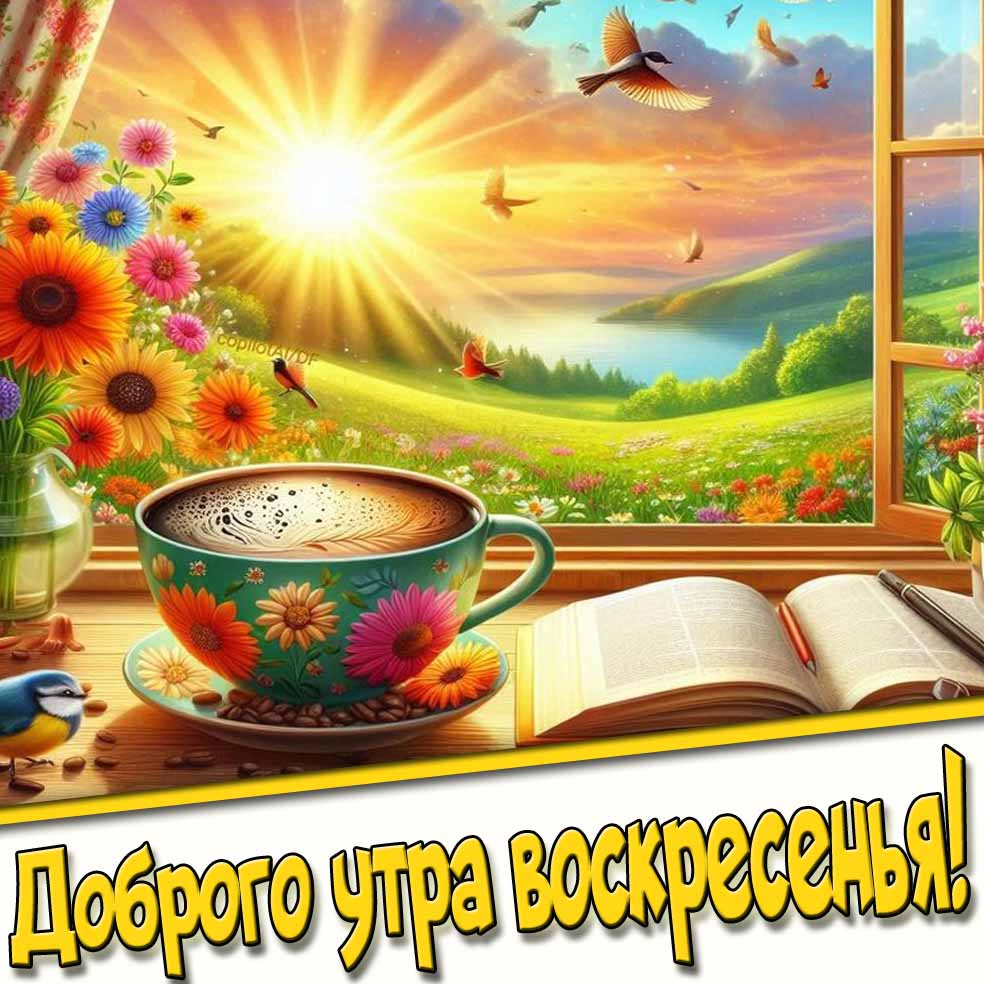 Доброго утра воскресенья! - летняя картинка