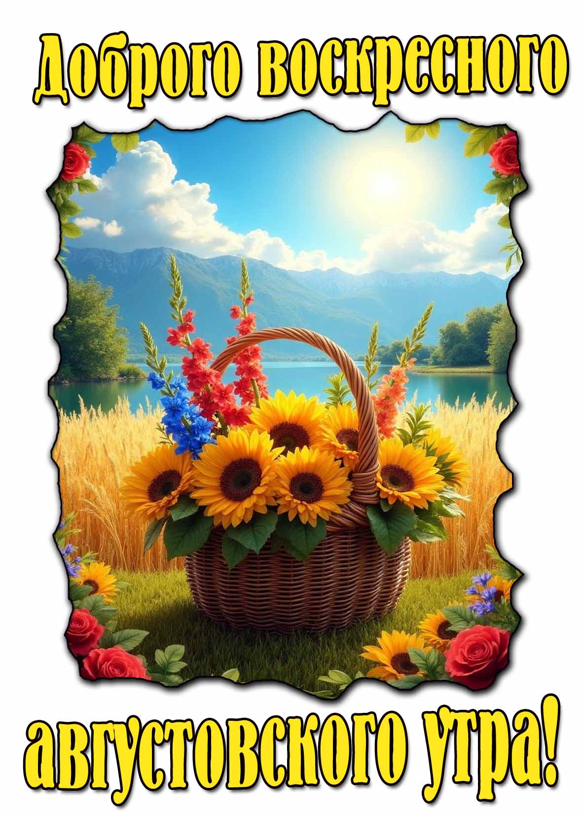 Красивая картинка доброго воскресного августовского утра