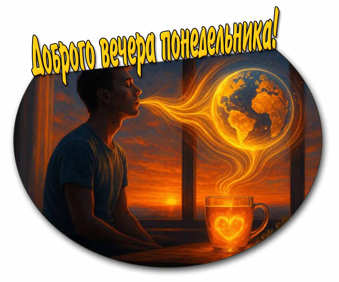 Доброго вечера понедельника! - красивая картинка