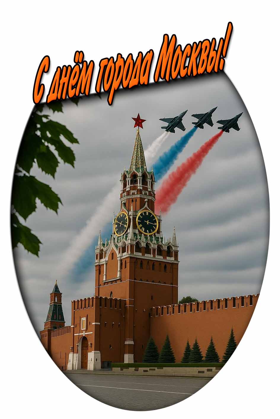 Картинка с днём города Москвы