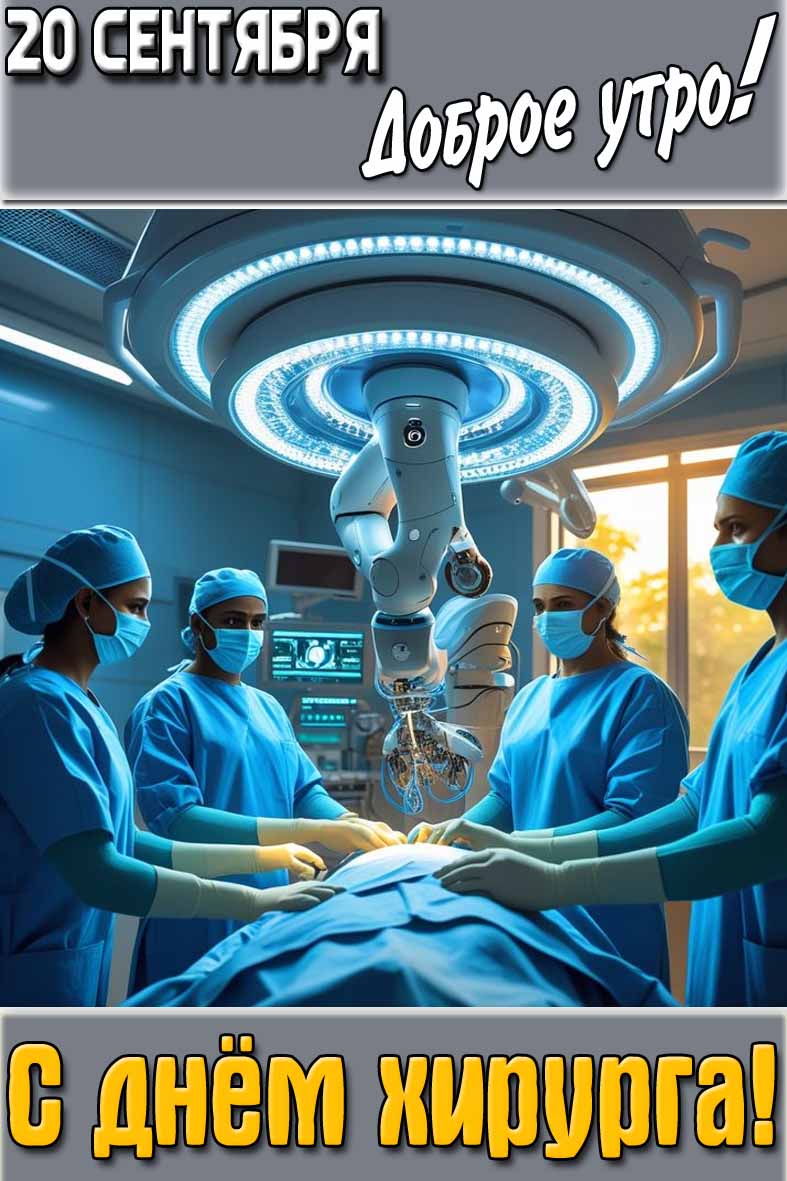 Картинка "20 сентября доброе утро! С днём хирурга!"