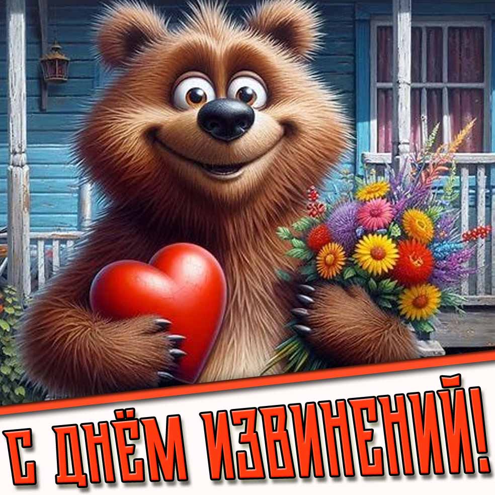 Красивая картинка с днём извинений