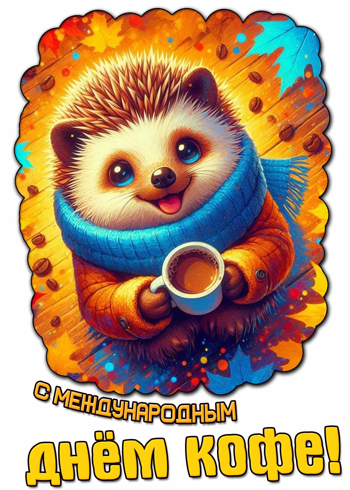 Красивая картинка с международным днём кофе