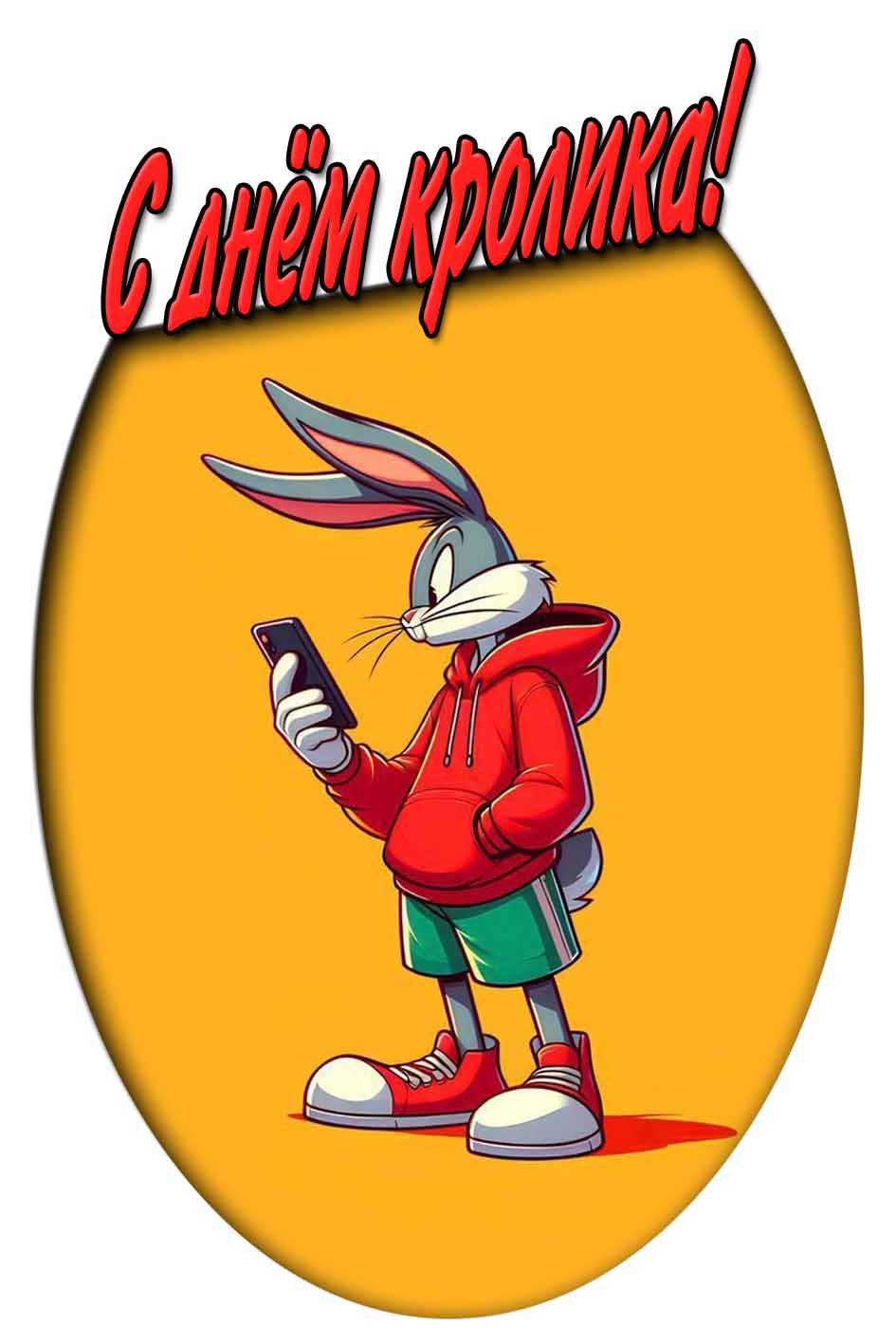 С днём кролика! - картинка с Багзом Банни