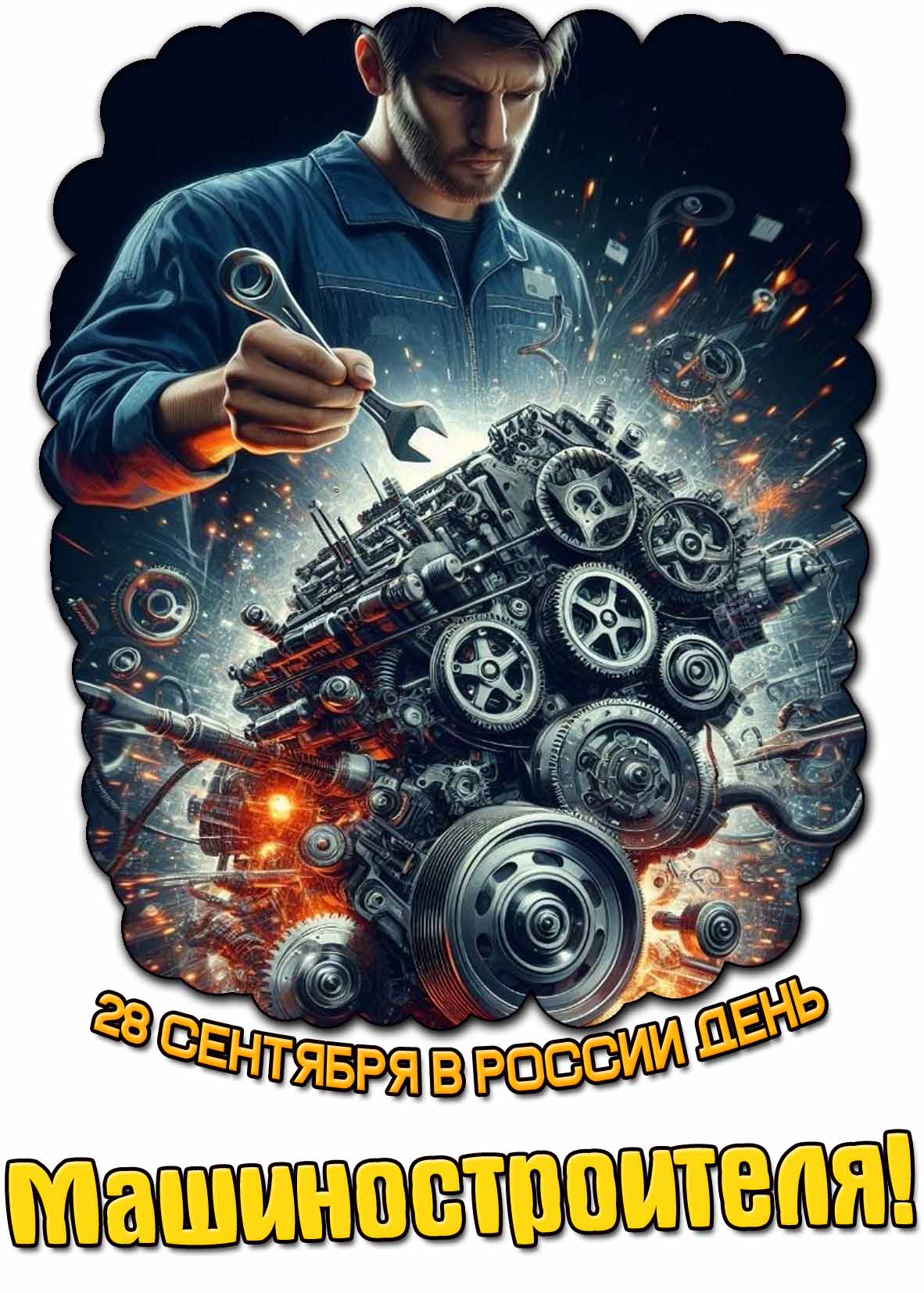 Картинка 28 сентября в России день машиностроителя