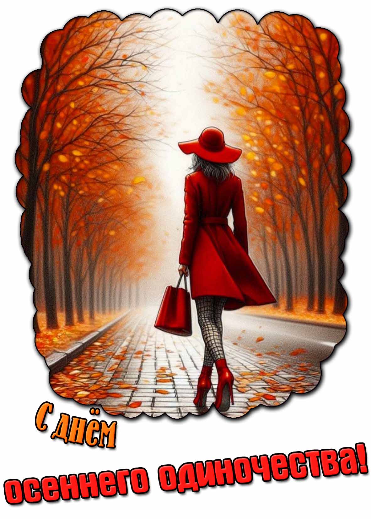 Красивая картинка с днём осеннего одиночества