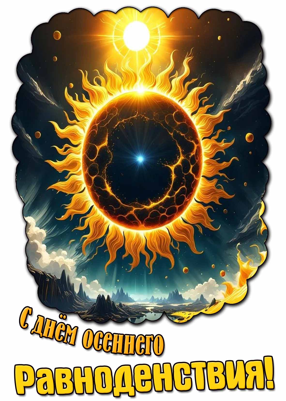 Открытка с днём осеннего равноденствия