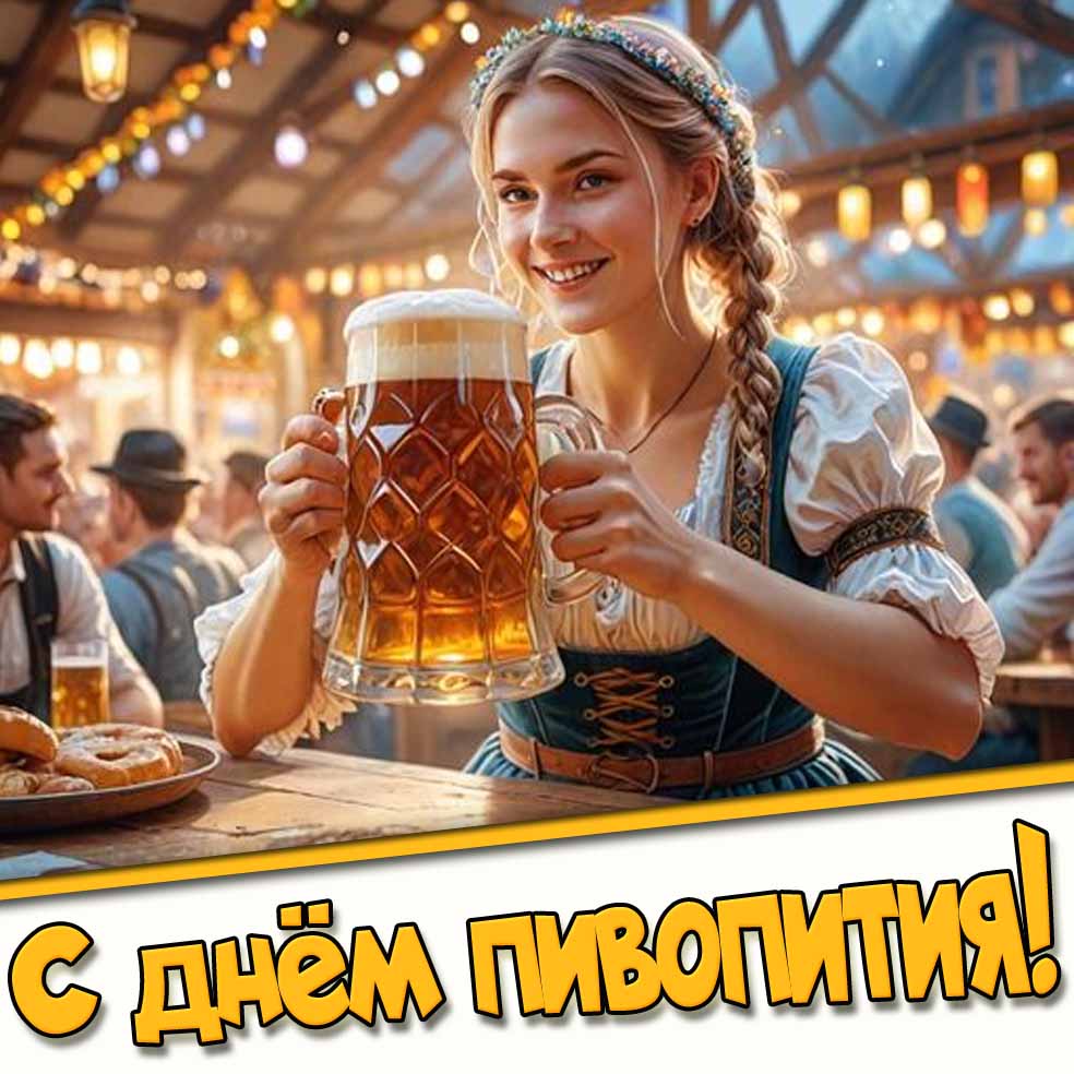 С днём пивопития! - прикольная открытка