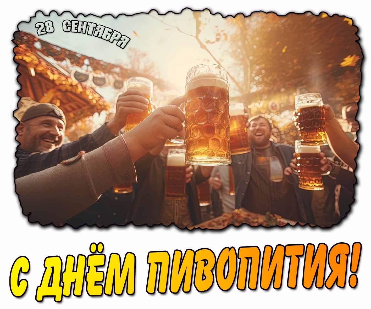 Прикольная картинка с днём пивопития - 28 сентября