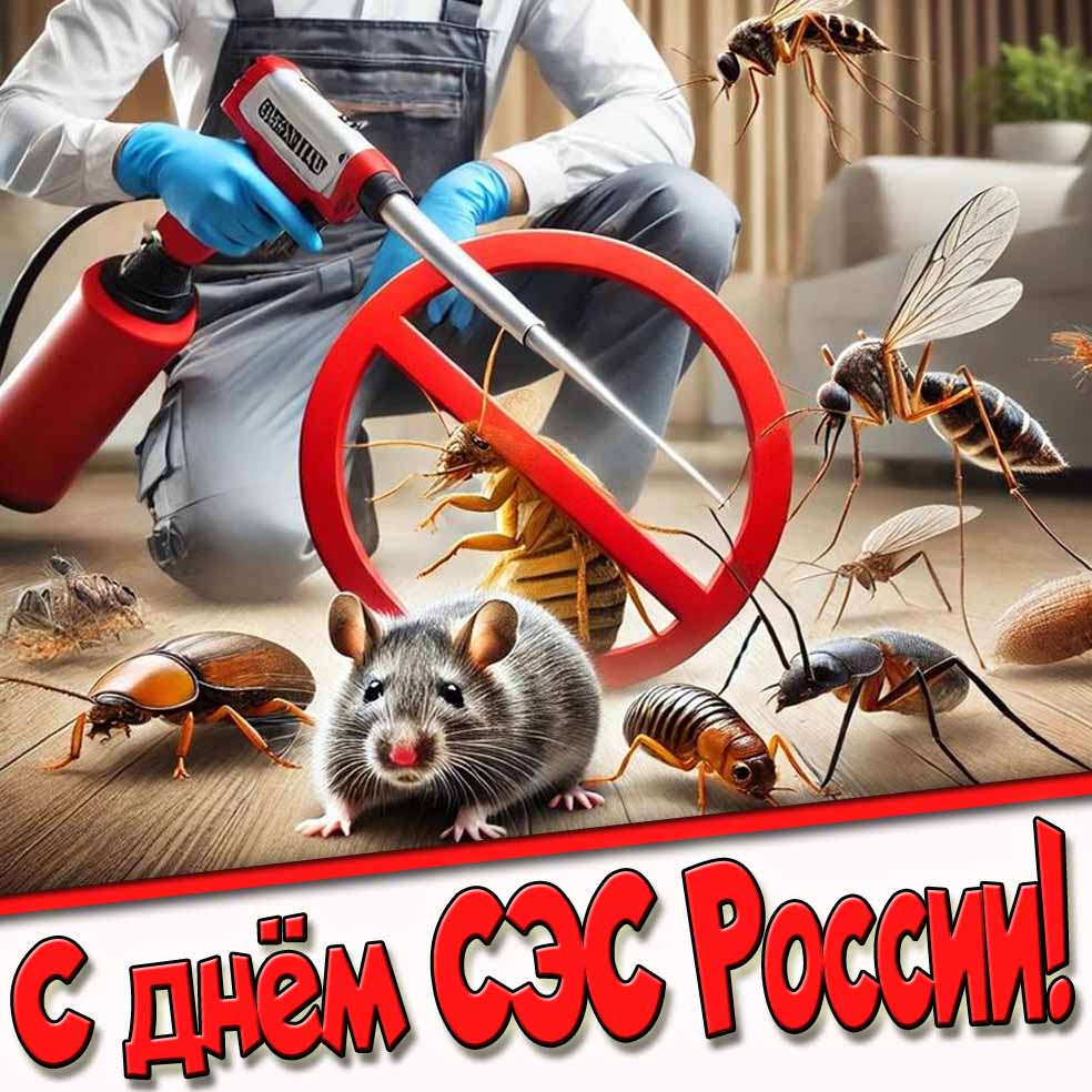 Прикольная открытка с днём СЭС России
