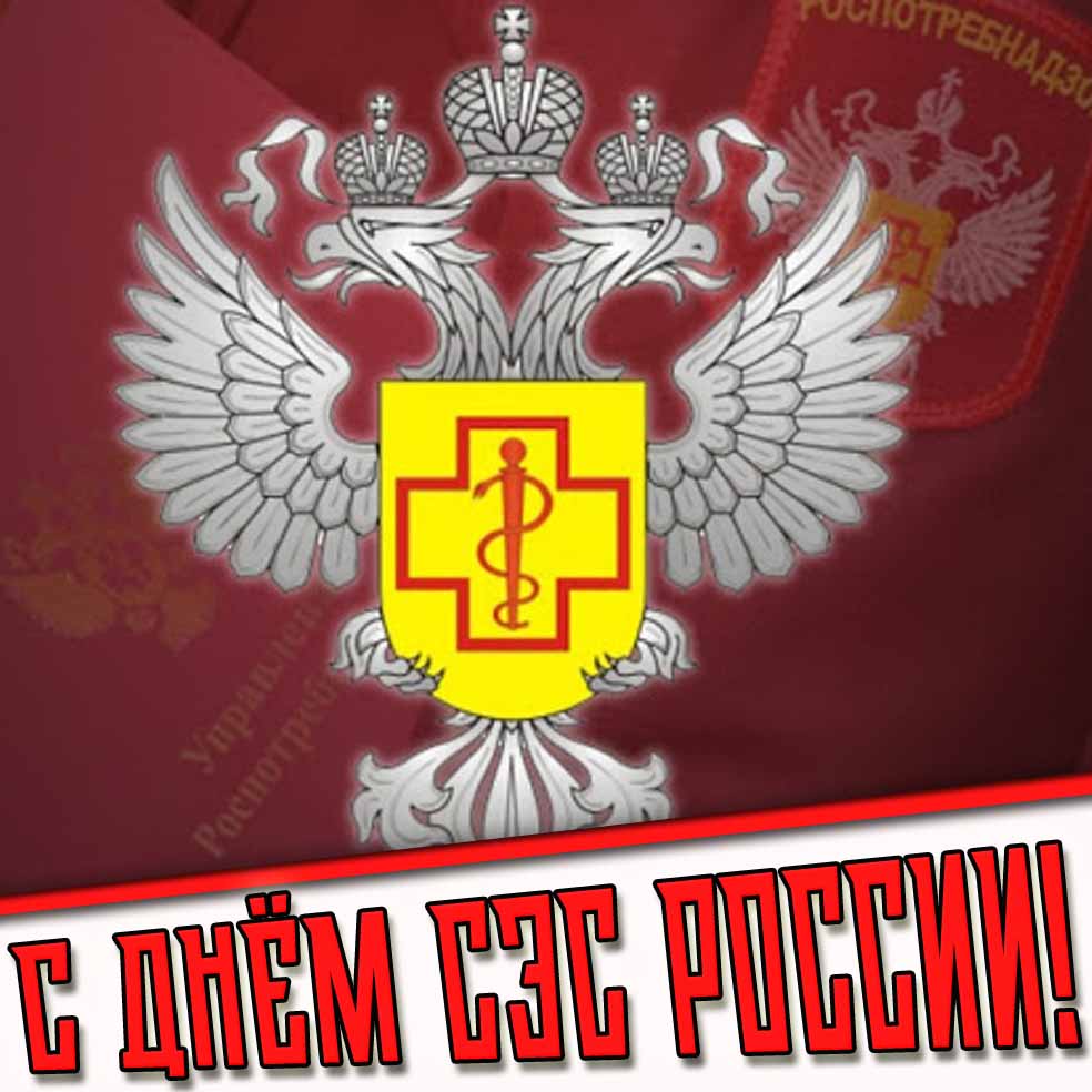 С днём СЭС России! - картинка с символикой