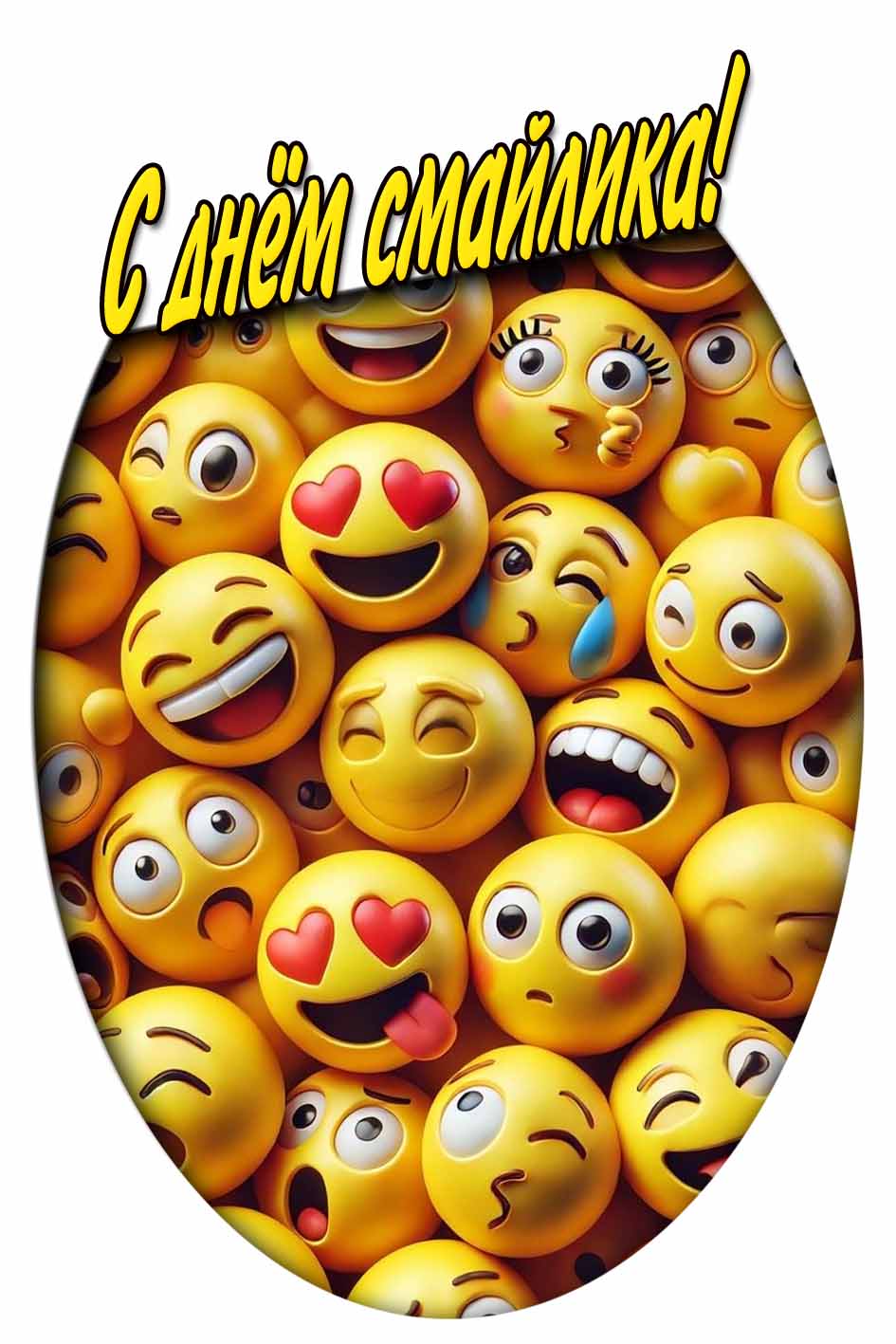 Открытка с днём смайлика