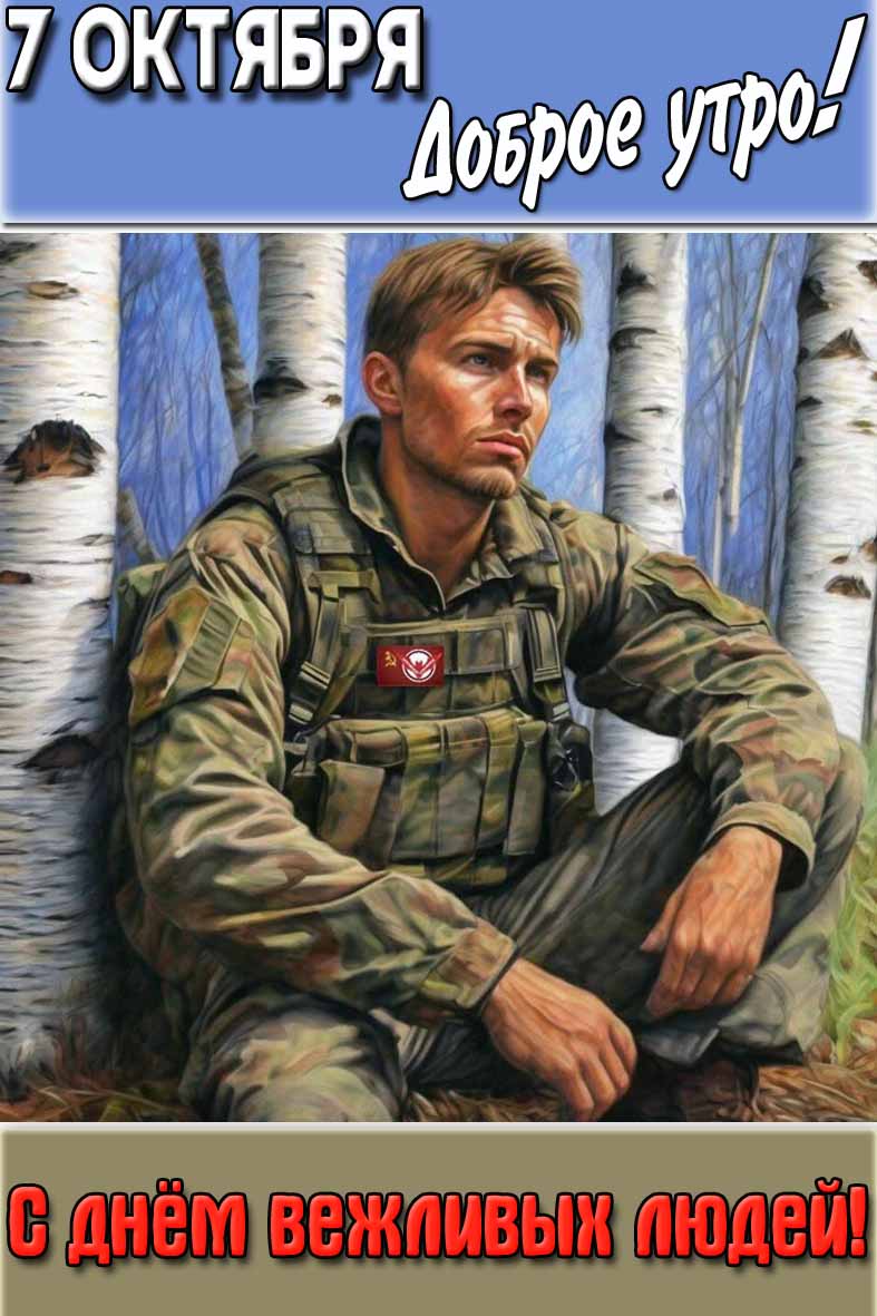 Картинка "7 октября доброе утро! С днём вежливых людей!"