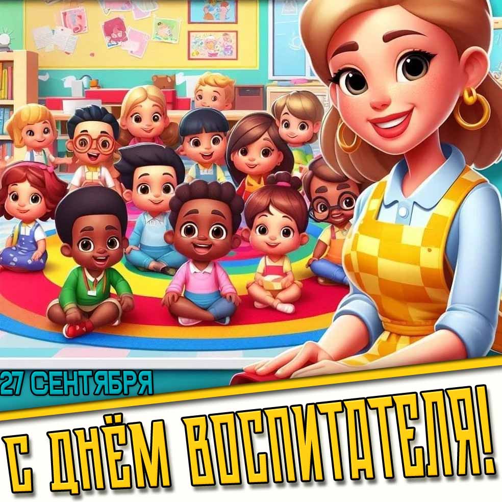 Картинка на день воспитателя - 27 сентября