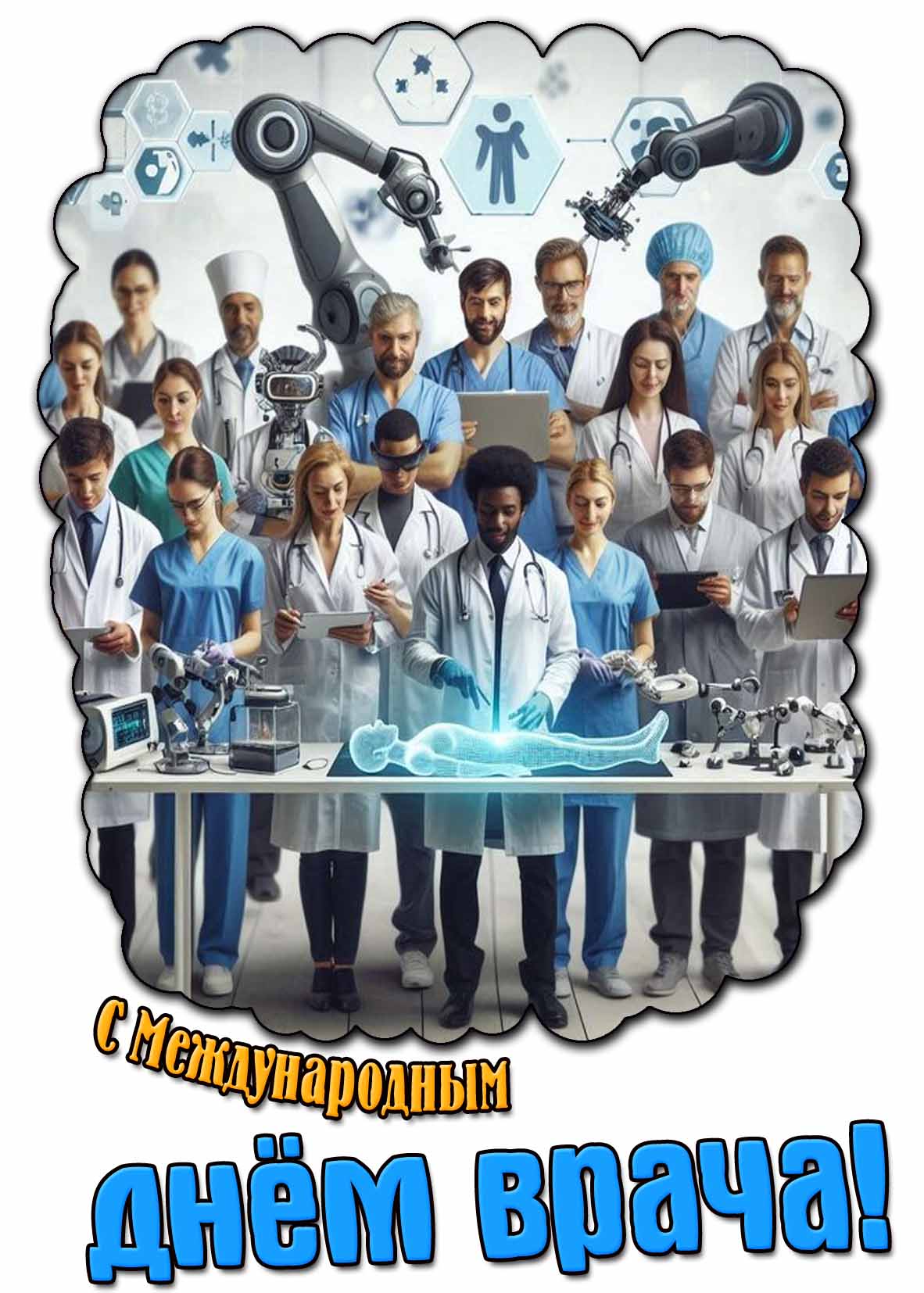 Картинка с Международным днём врача