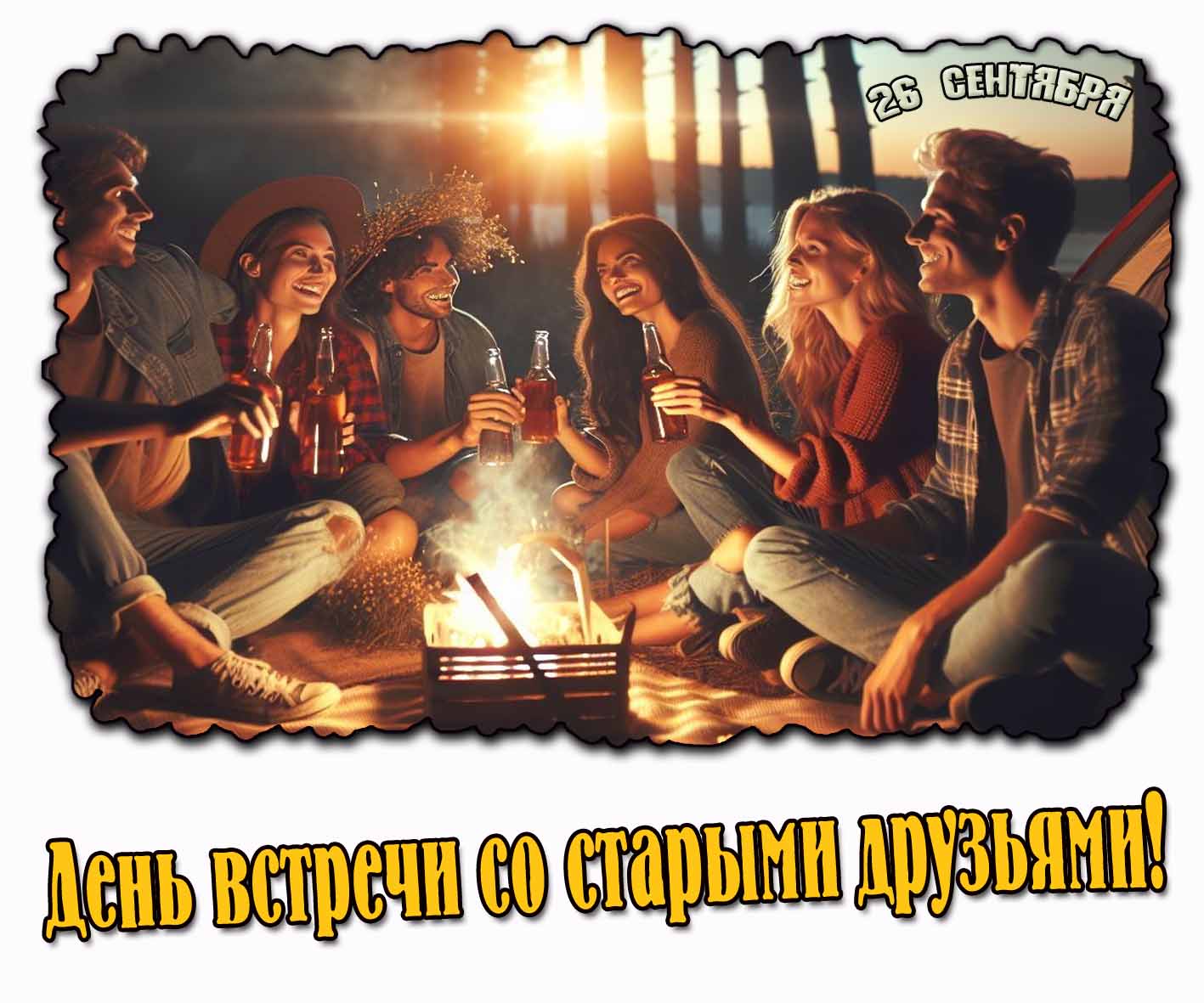 Прикольная картинка на день встречи со старыми друзьями