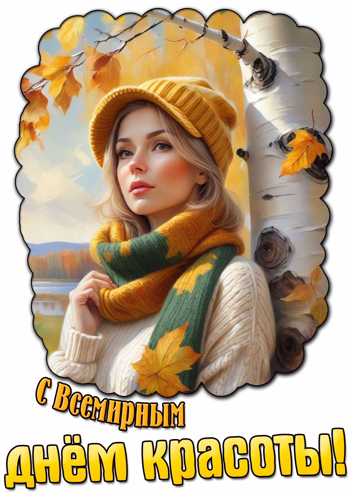 Осенняя картинка с Всемирным днём красоты