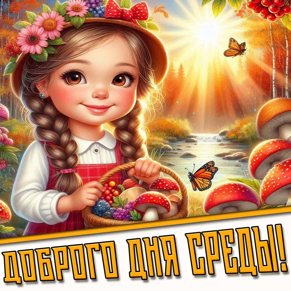 Доброго дня среды! - солнечная осенняя картинка