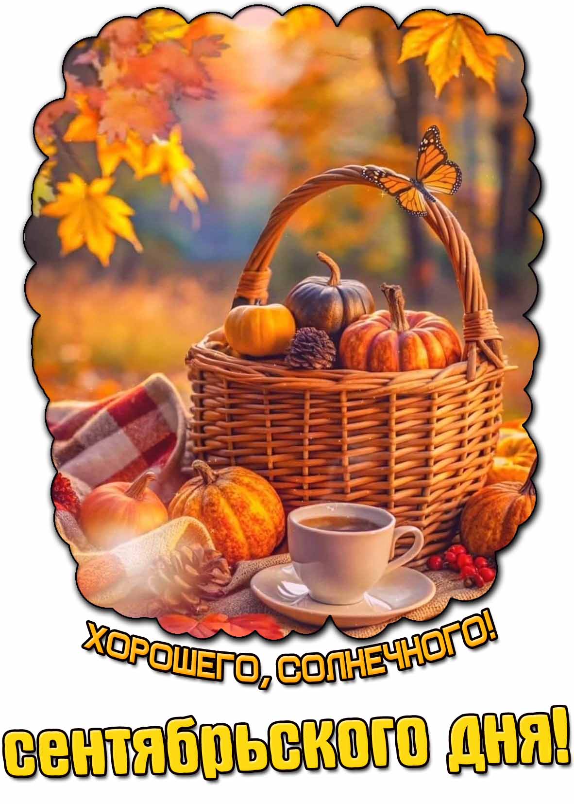 Картинка "Хорошего, солнечного сентябрьского дня!"