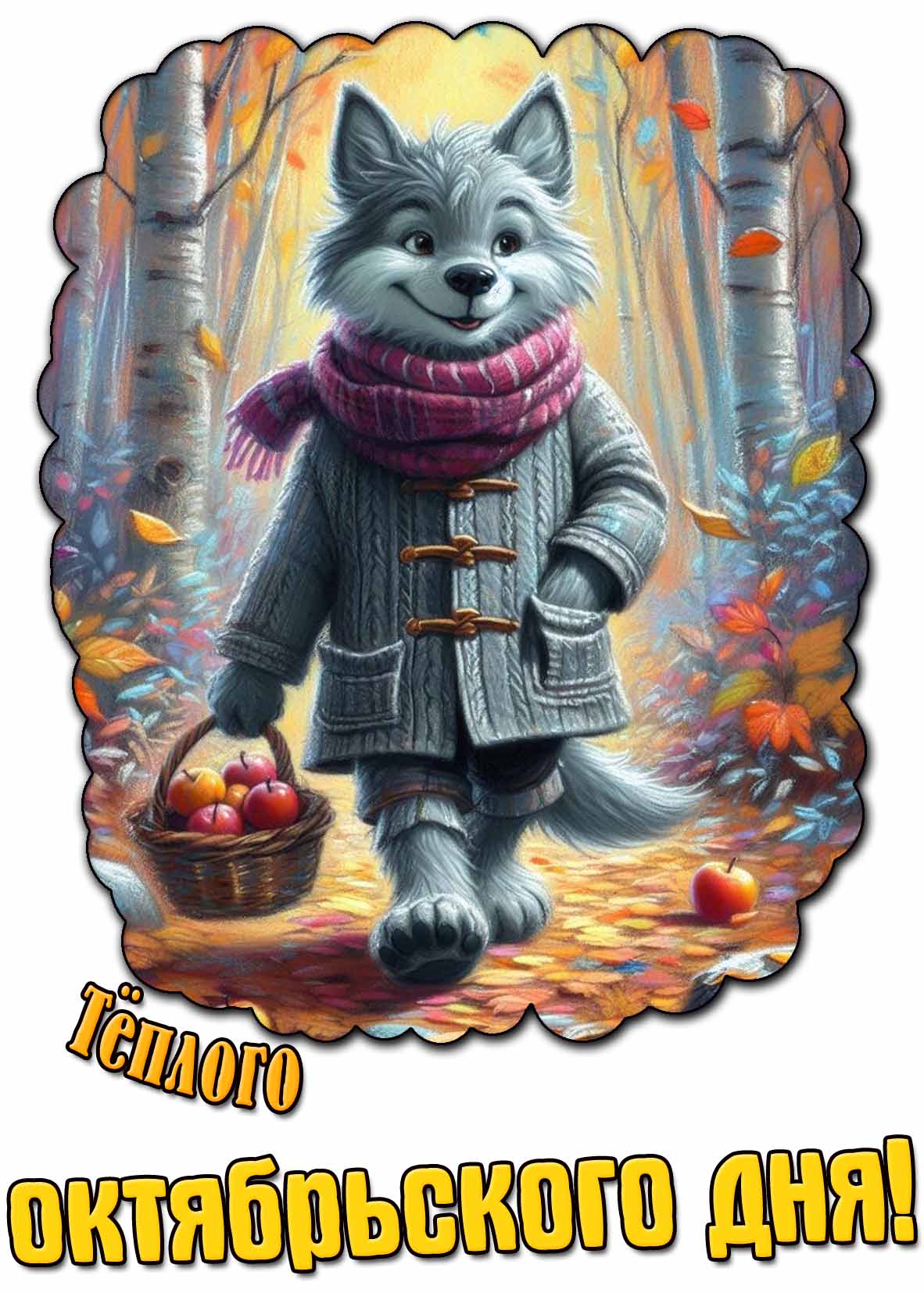 Прикольная картинка тёплого октябрьского дня