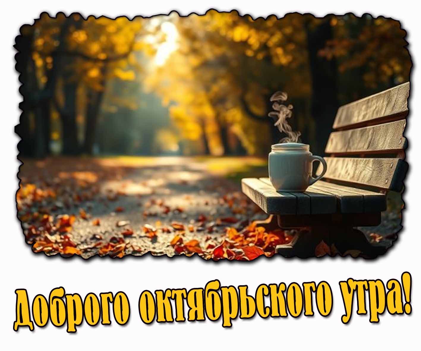 Солнечная картинка доброго октябрьского утра