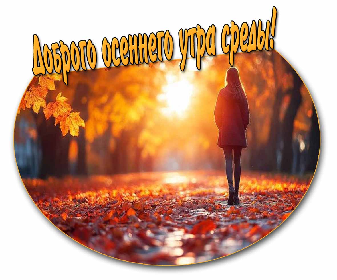 Солнечная открытка доброго осеннего утра среды