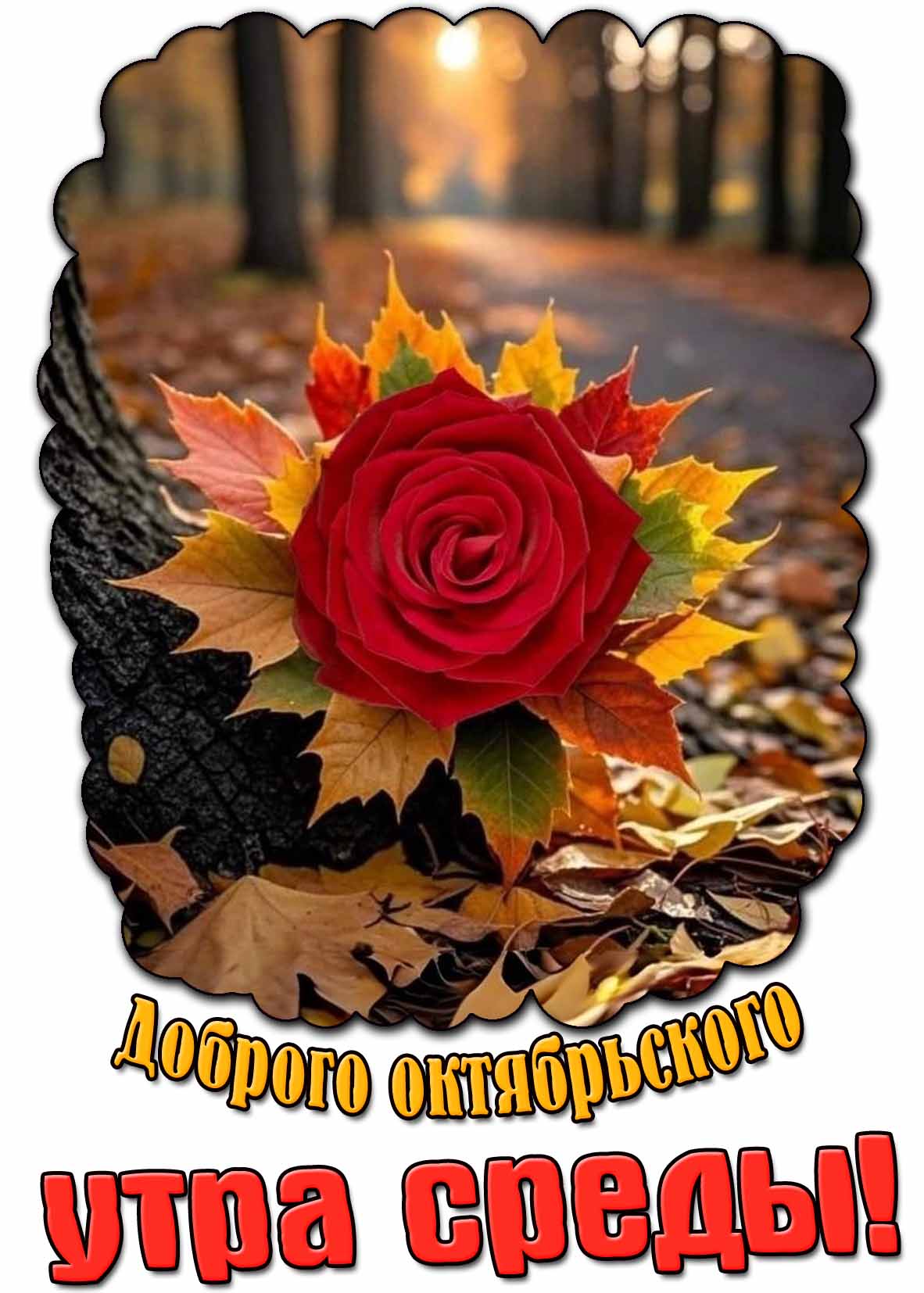 Картинка доброго октябрьского утра среды