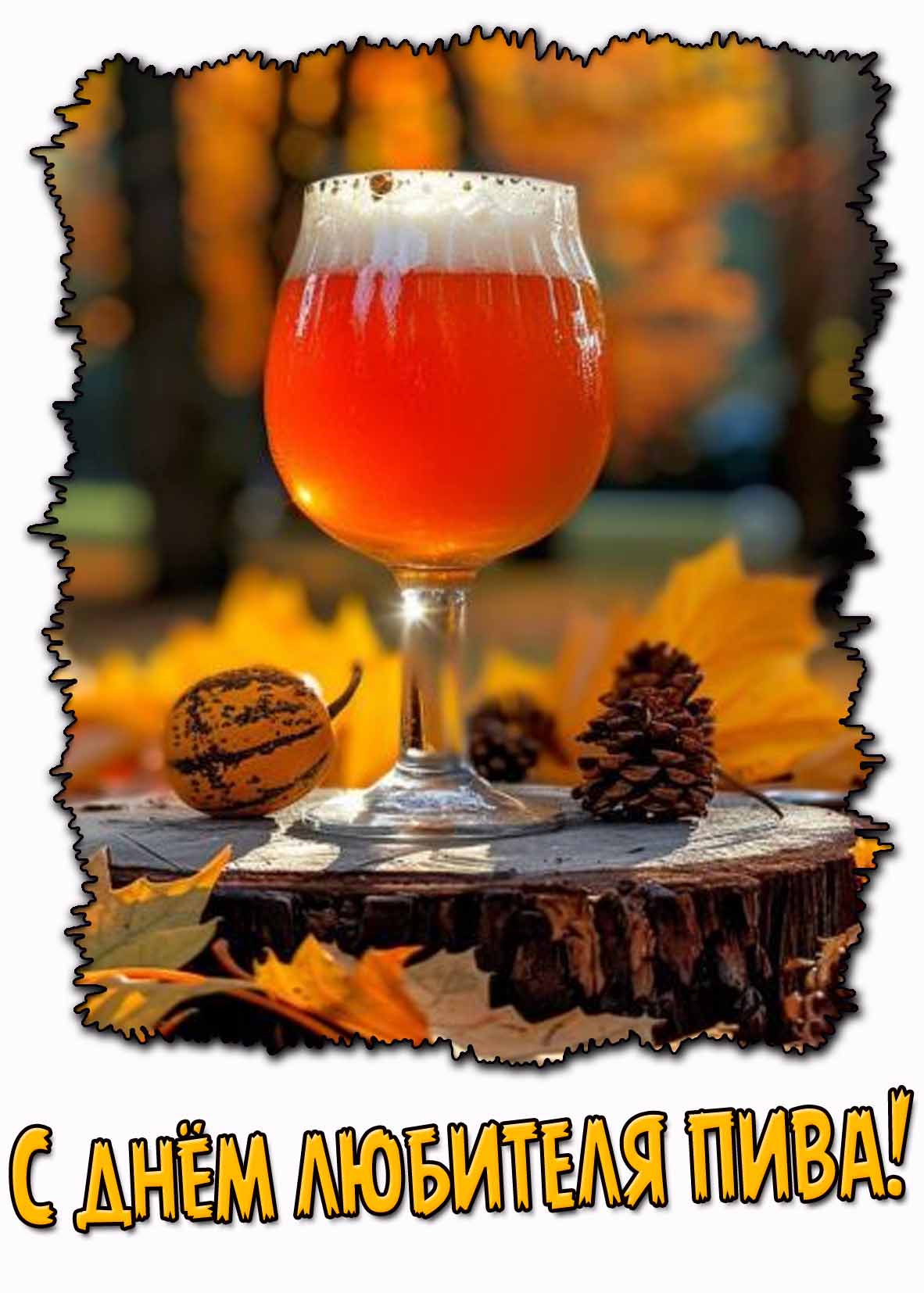 Открытка с днём любителя пива