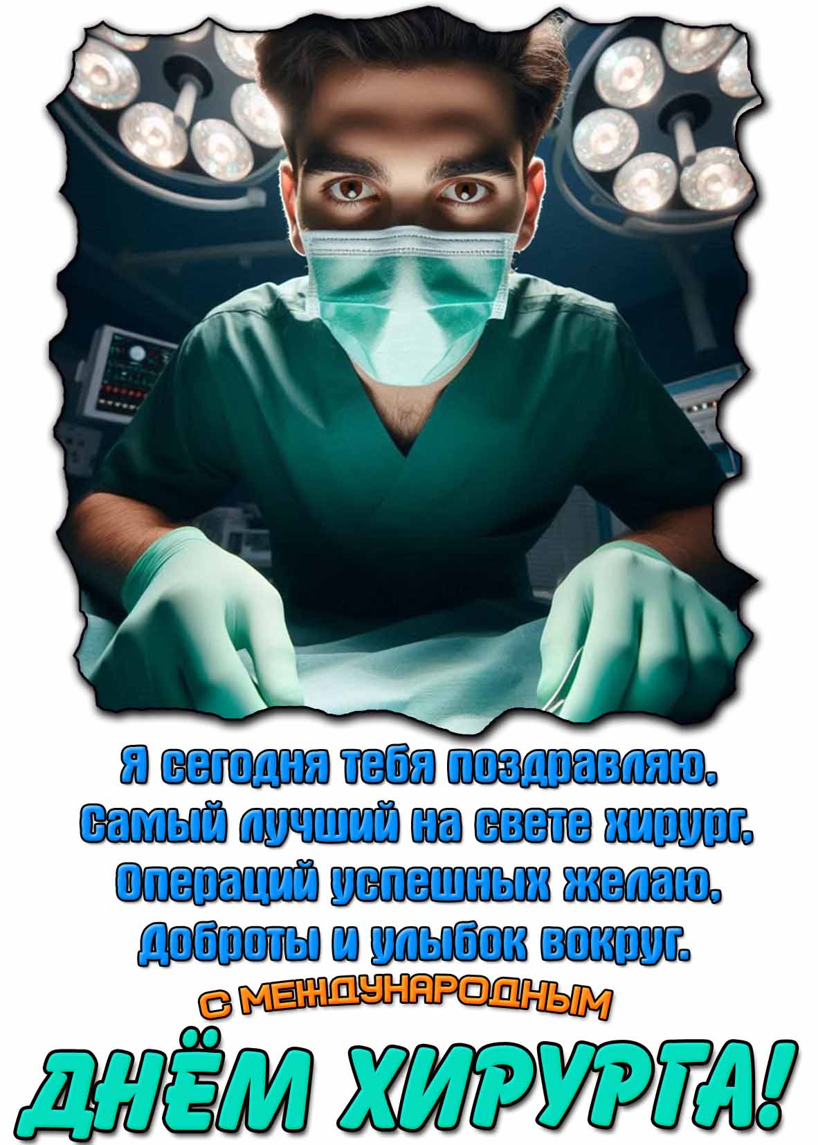 Картинка - поздравление с Международным днём хирурга