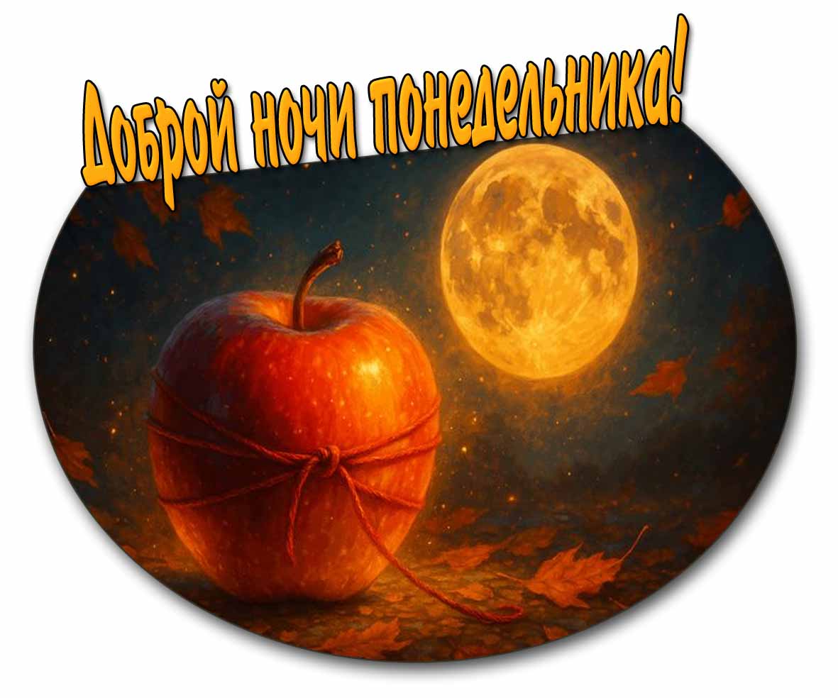 Доброй ночи понедельника! - необычная осенняя картинка