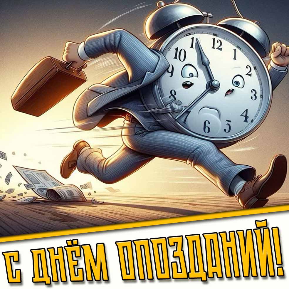 Cмешная картинка к дню опозданий