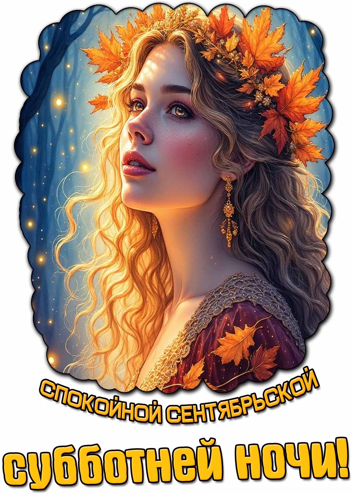 Картинка спокойной сентябрьской субботней ночи